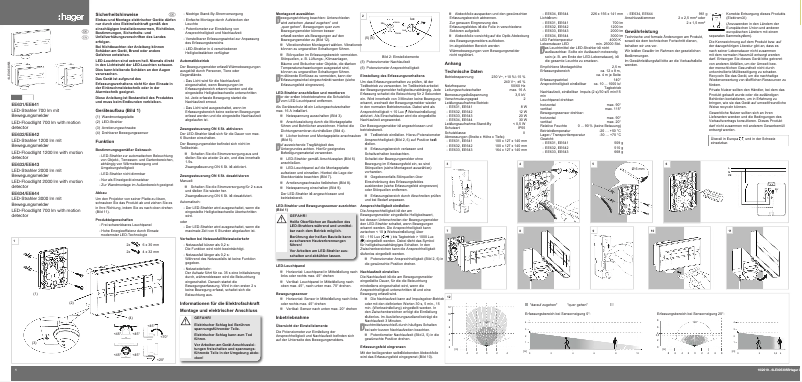 Page n°1 - Manuel utilisateur Hager EE633