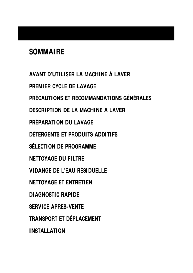 Page n°1 - Manuel utilisateur Whirlpool AWA 5098