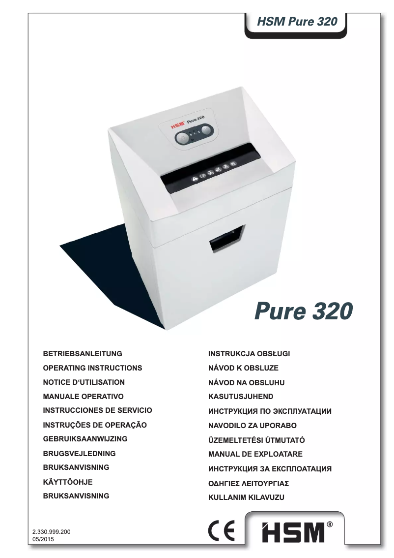 Page n°1 - Manuel utilisateur HSM Pure 320
