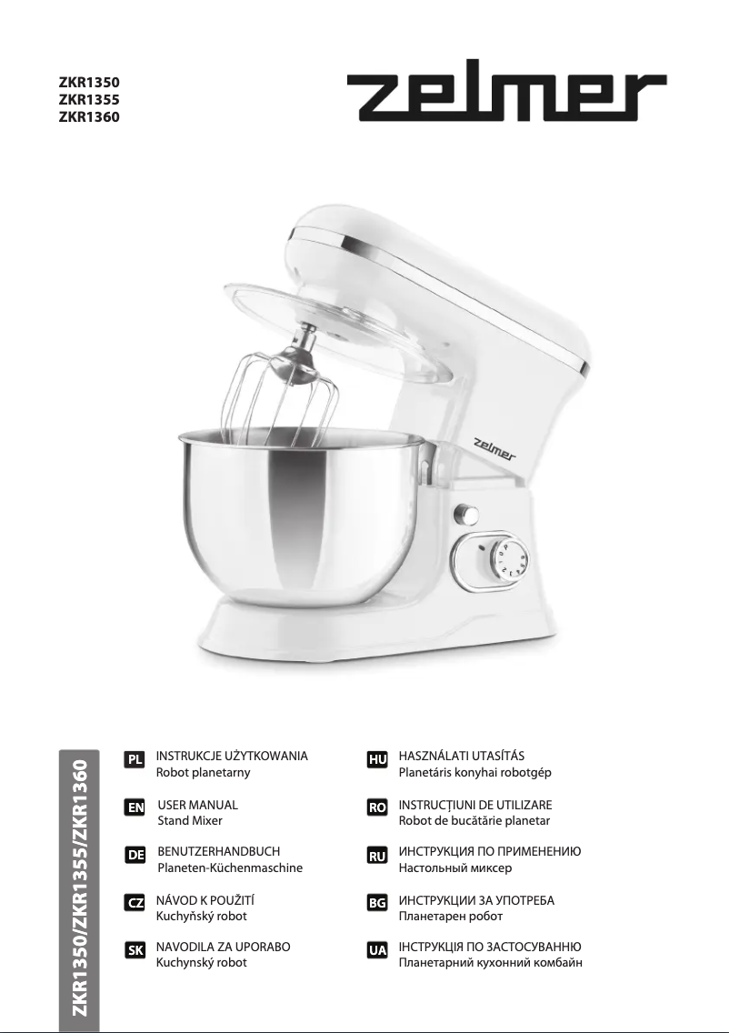 Page n°1 - Manuel utilisateur Zelmer ZKR1360