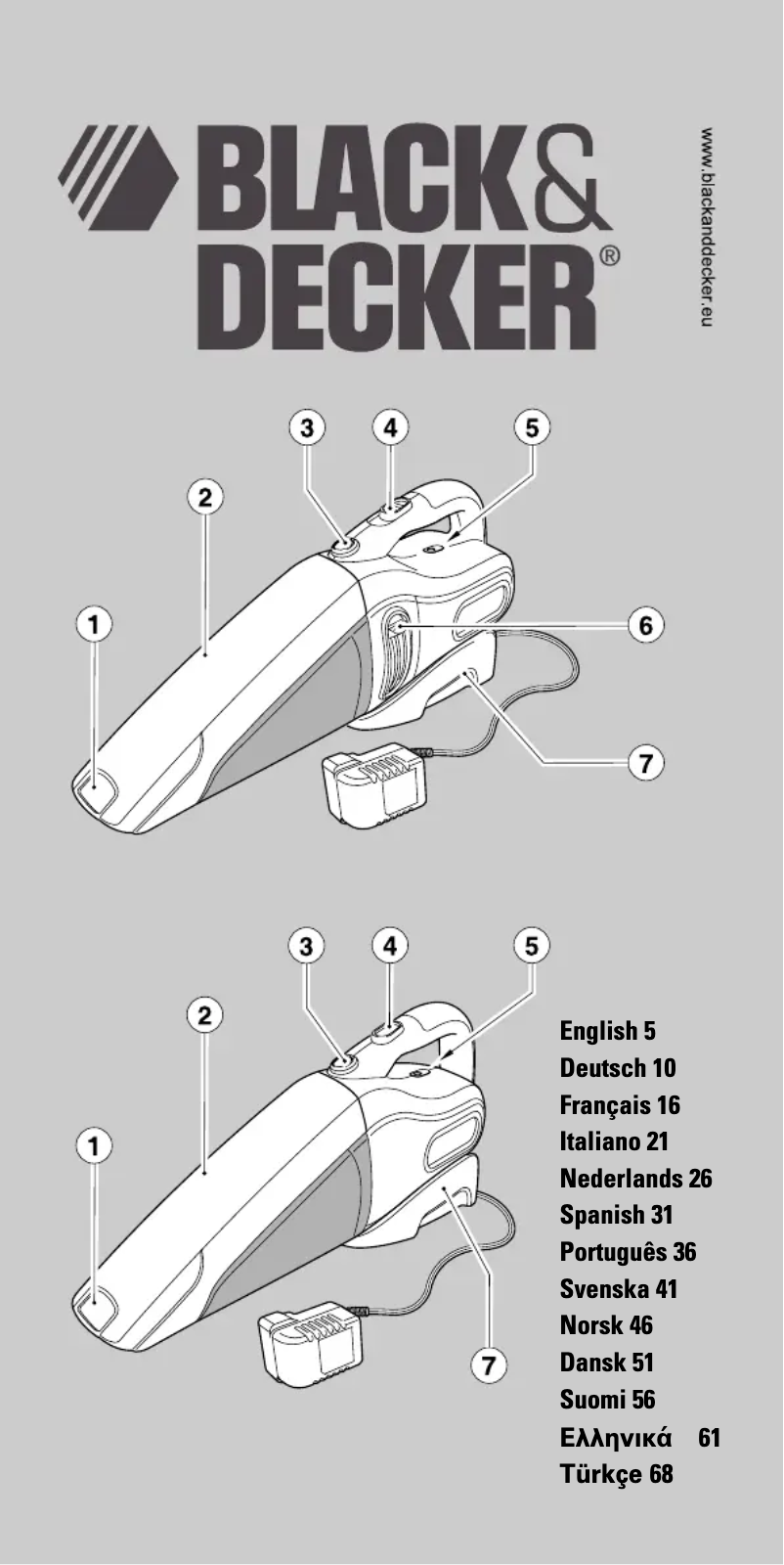Page n°1 - Manuel utilisateur Black & Decker DV6005