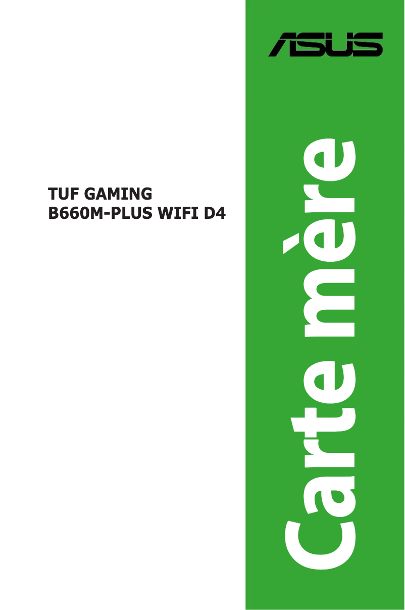 Image de la première page du manuel de l'appareil TUF Gaming B660M-PLUS WIFI D4