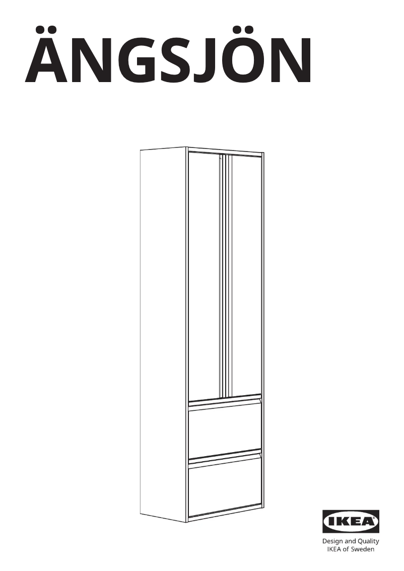 Imagen de la primera página del manual del dispositivo ÄNGSJÖN 405.531.69