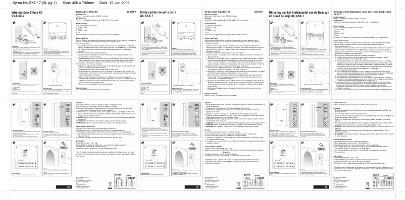Image de la première page du manuel de l'appareil SX6
