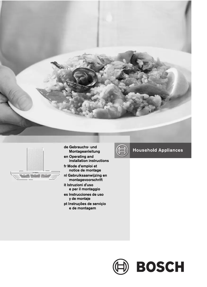 Page 1 de la notice Manuel utilisateur Bosch DWT096950