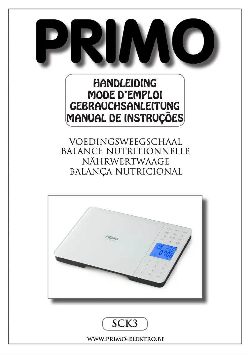 Image de la première page du manuel de l'appareil SCK3