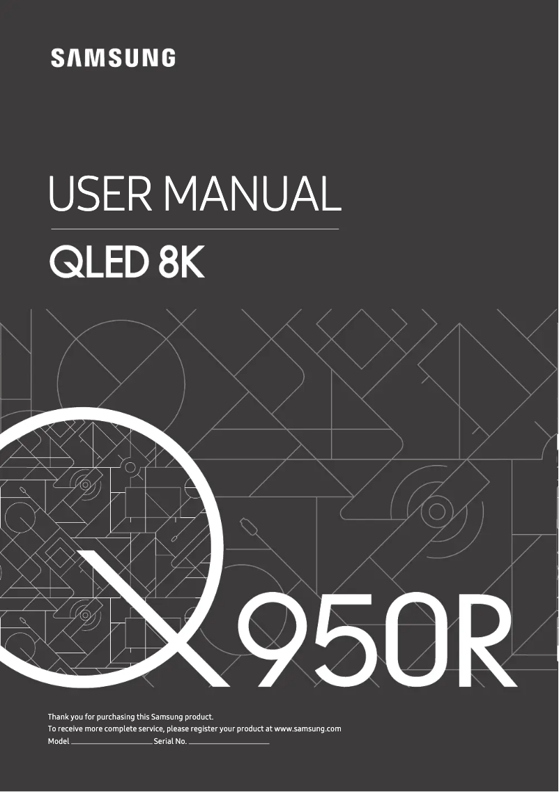 Page n°1 - Manuel utilisateur Samsung QE65Q950R