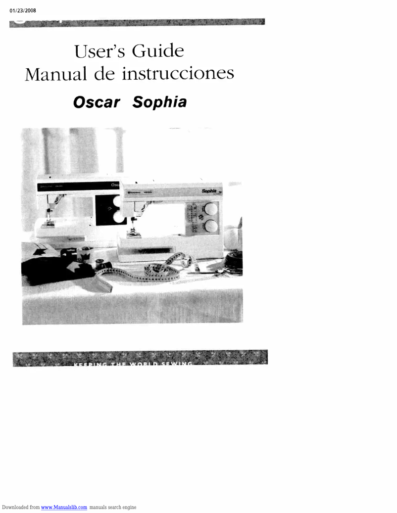 Image de la première page du manuel de l'appareil Sophia