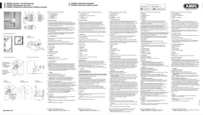 Page 1 de la notice Guide d'installation Abus FTS3002