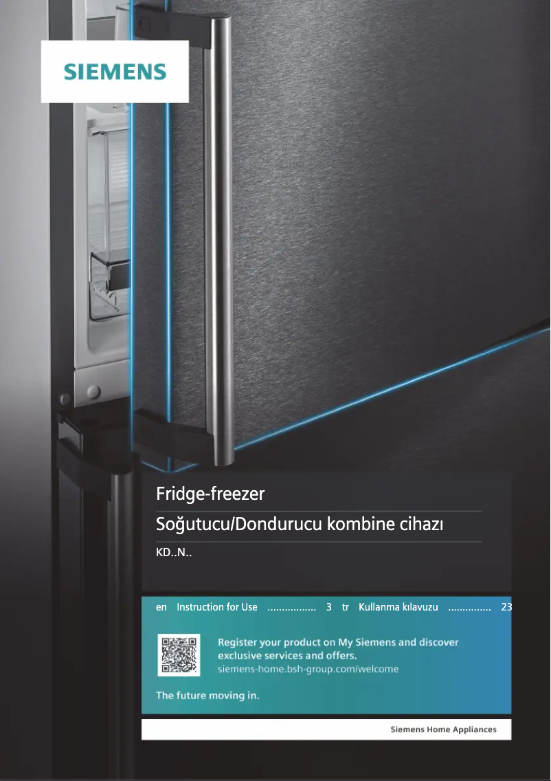Page n°1 - Manuel utilisateur Siemens KD56NXWF0N