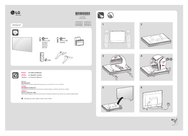 Página 1 del manual Manual de usuario LG 28TL430D