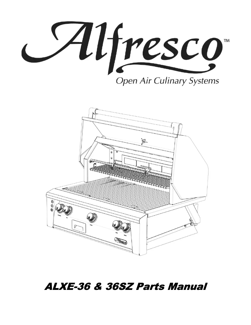 Image de la première page du manuel de l'appareil ALXE-36