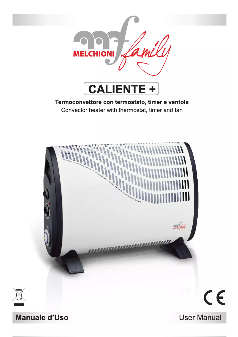 Image de la première page du manuel de l'appareil Caliente Plus