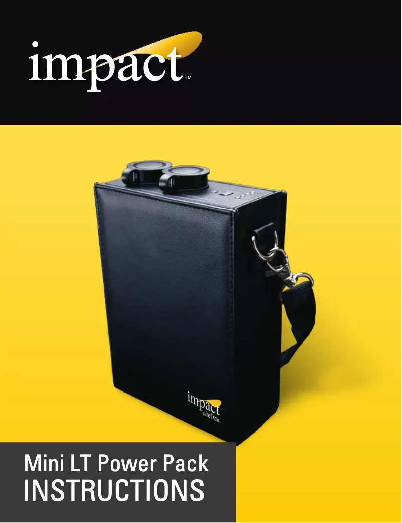 Image de la première page du manuel de l'appareil Mini LiteTrek