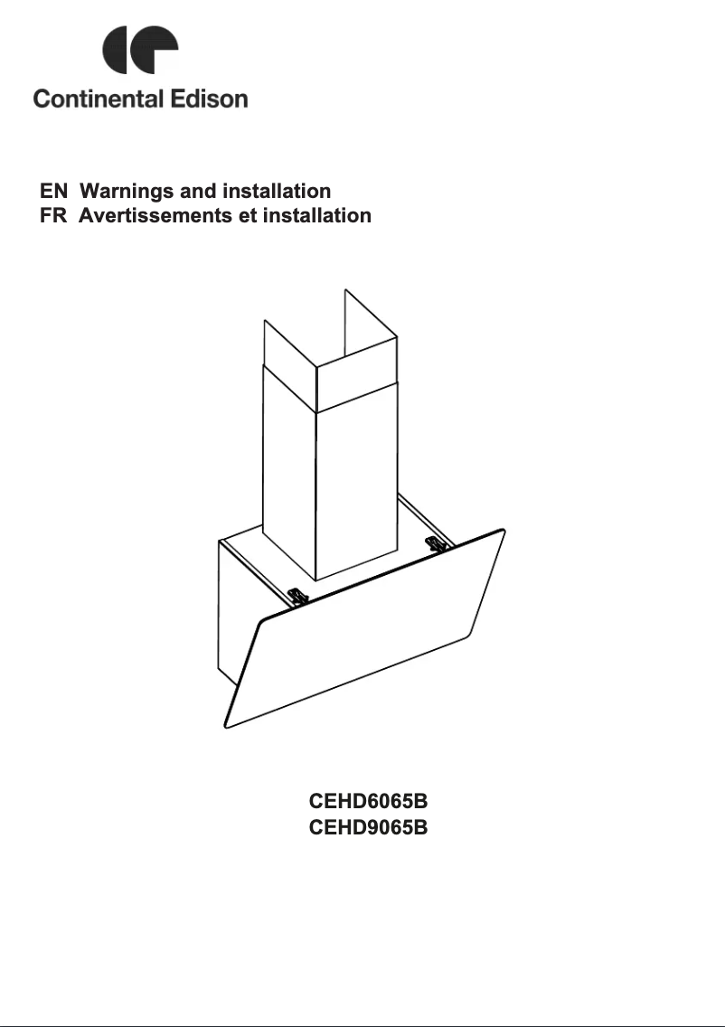 Page n°1 - Manuel utilisateur Continental Edison CEHD9065B