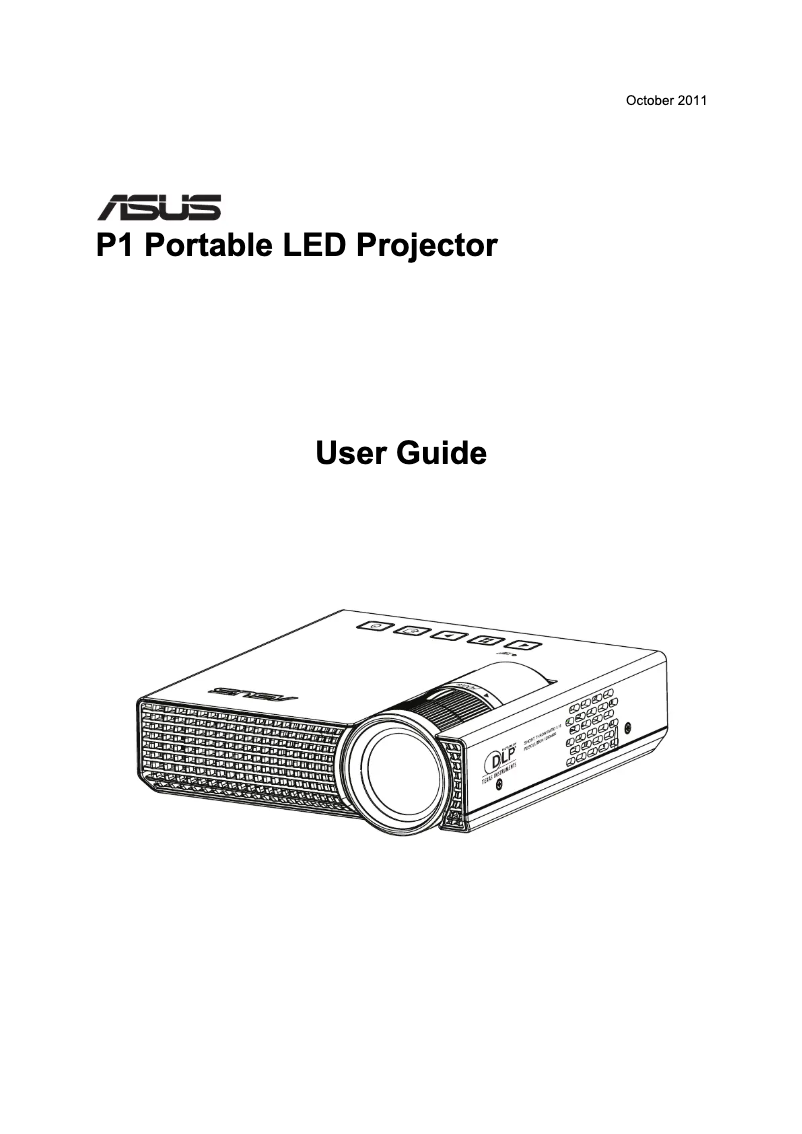 Image de la première page du manuel de l'appareil P1