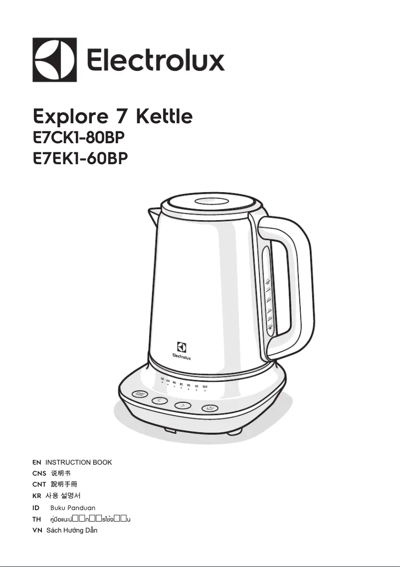 Page 1 de la notice Manuel utilisateur Electrolux Explore 7 E7CK1-80BP