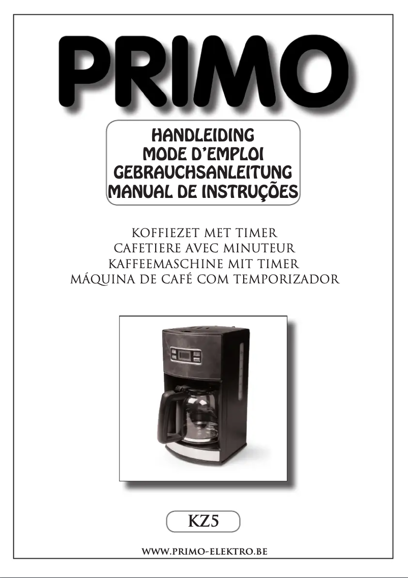 Page 1 de la notice Manuel utilisateur Primo KZ5