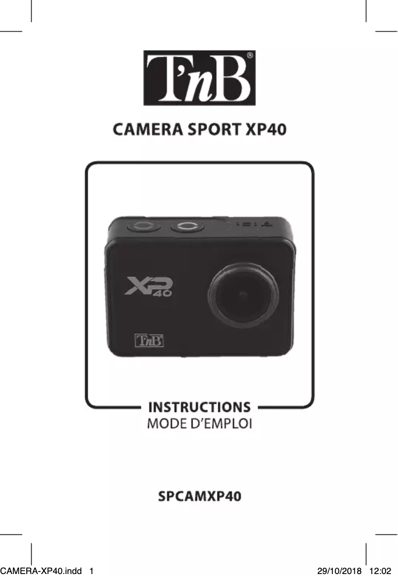 Image de la première page du manuel de l'appareil XP40