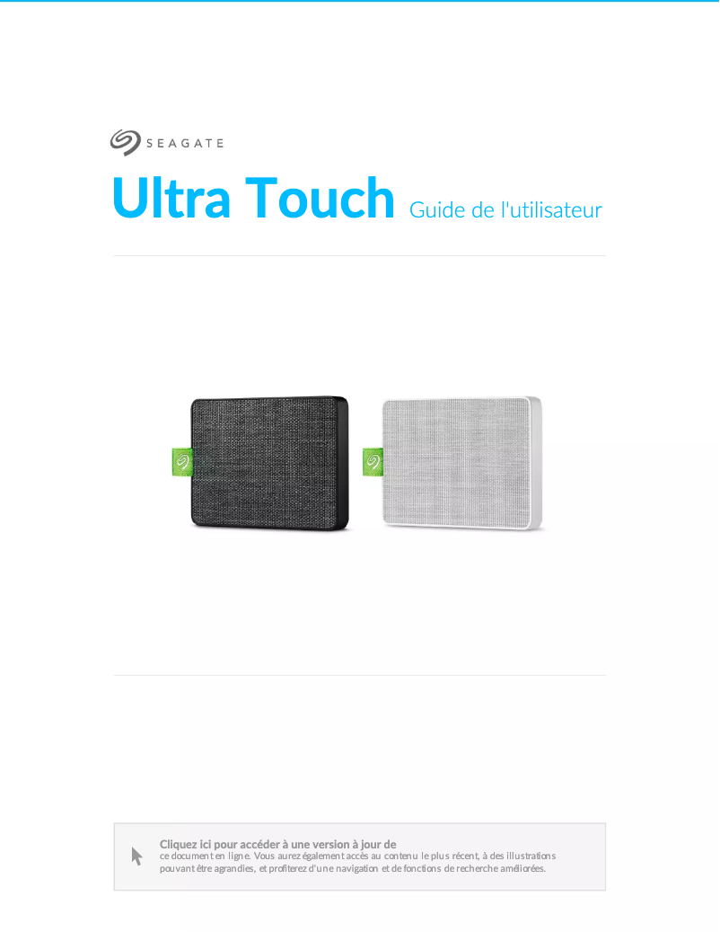 Image de la première page du manuel de l'appareil Backup Plus Ultra Touch