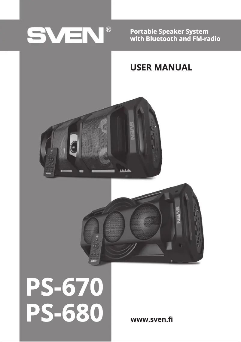 Image de la première page du manuel de l'appareil PS-680