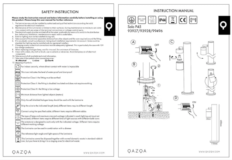 Image de la première page du manuel de l'appareil Solo