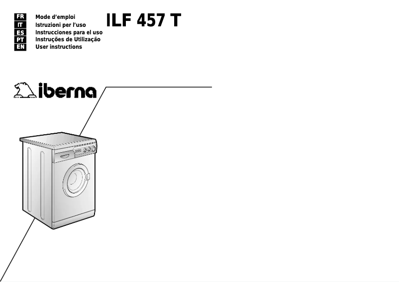 Image de la première page du manuel de l'appareil ILF 457 IT