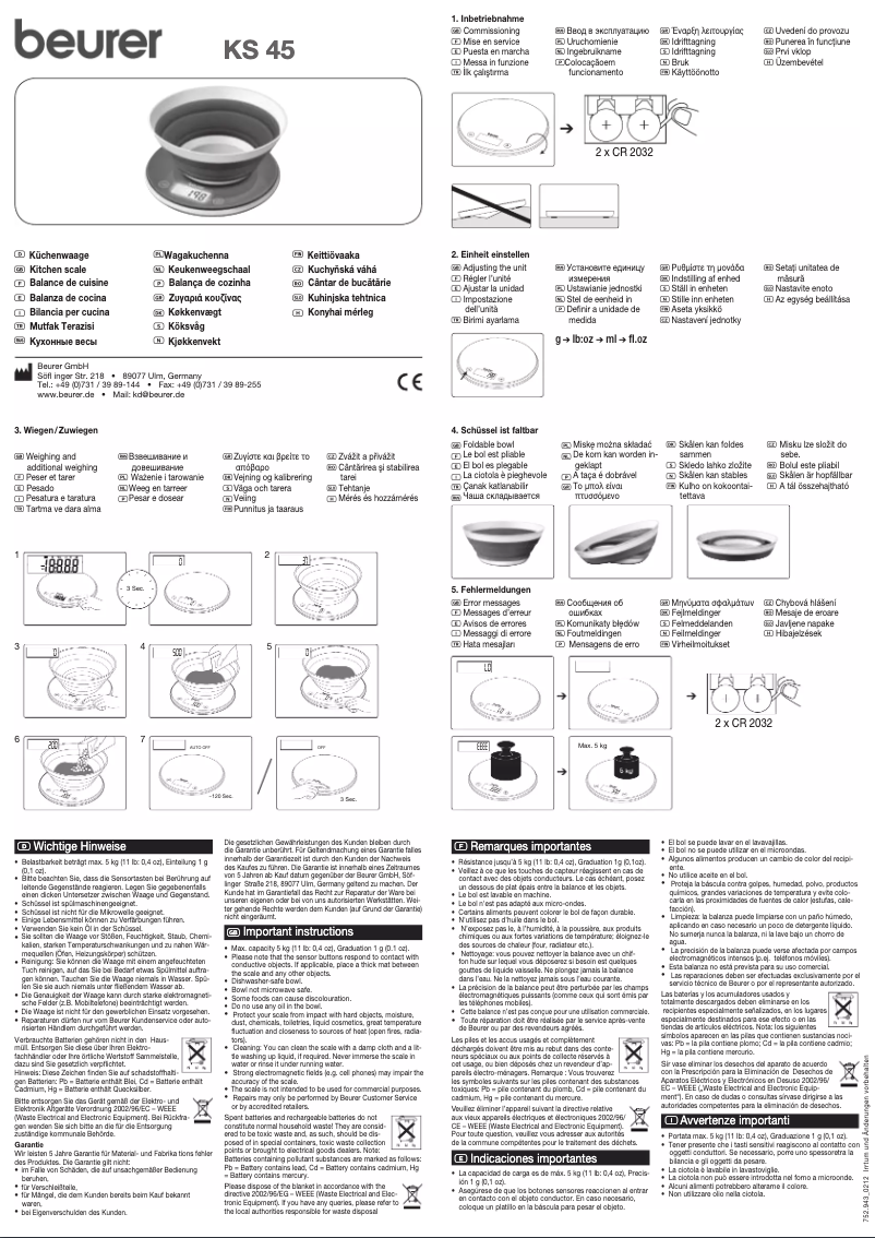 Image de la première page du manuel de l'appareil KS 45