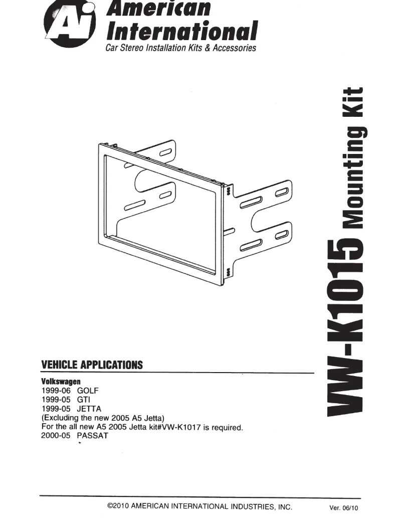 Page n°1 - Manuel utilisateur American International VWK1015