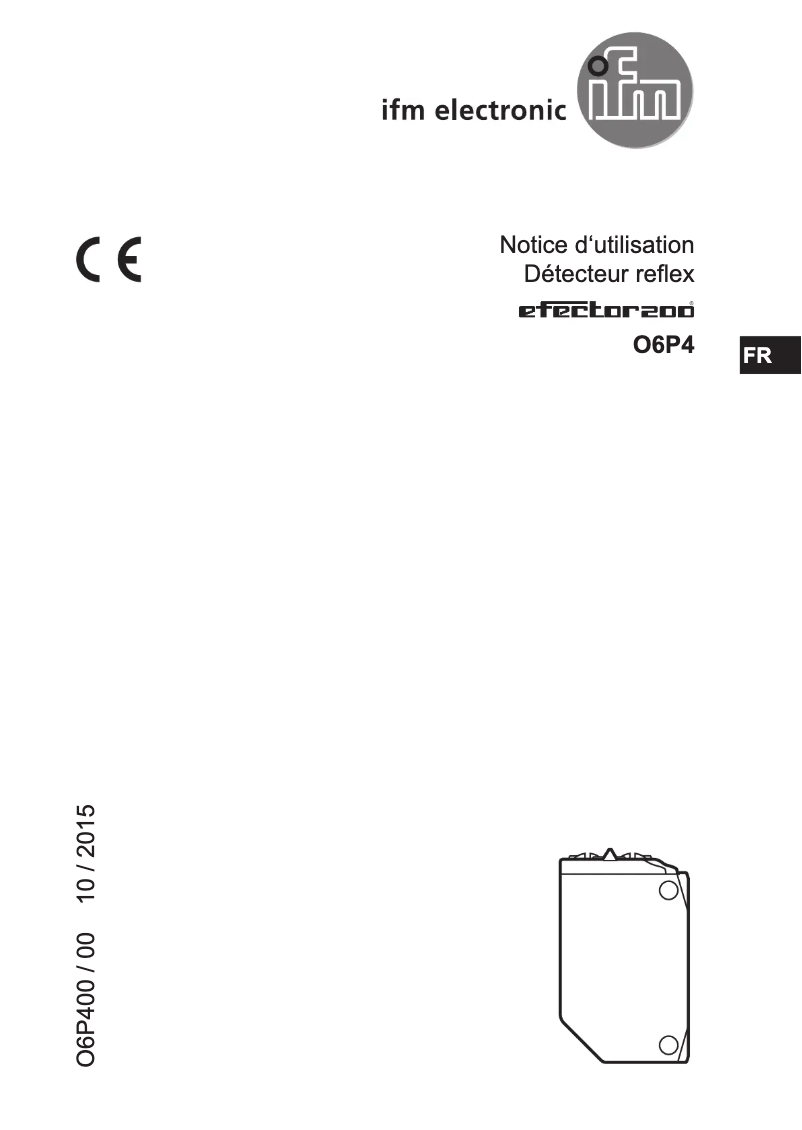 Image de la première page du manuel de l'appareil O6P401