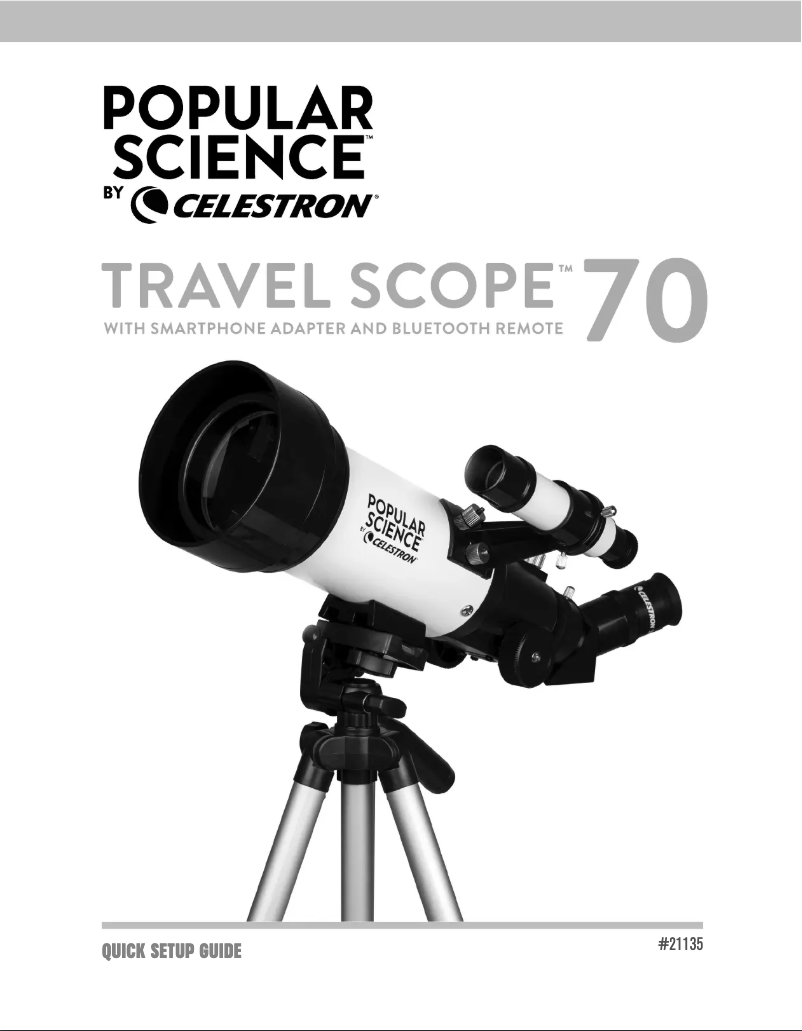 Imagen de la primera página del manual del dispositivo Popular Sience Travel Scope 70