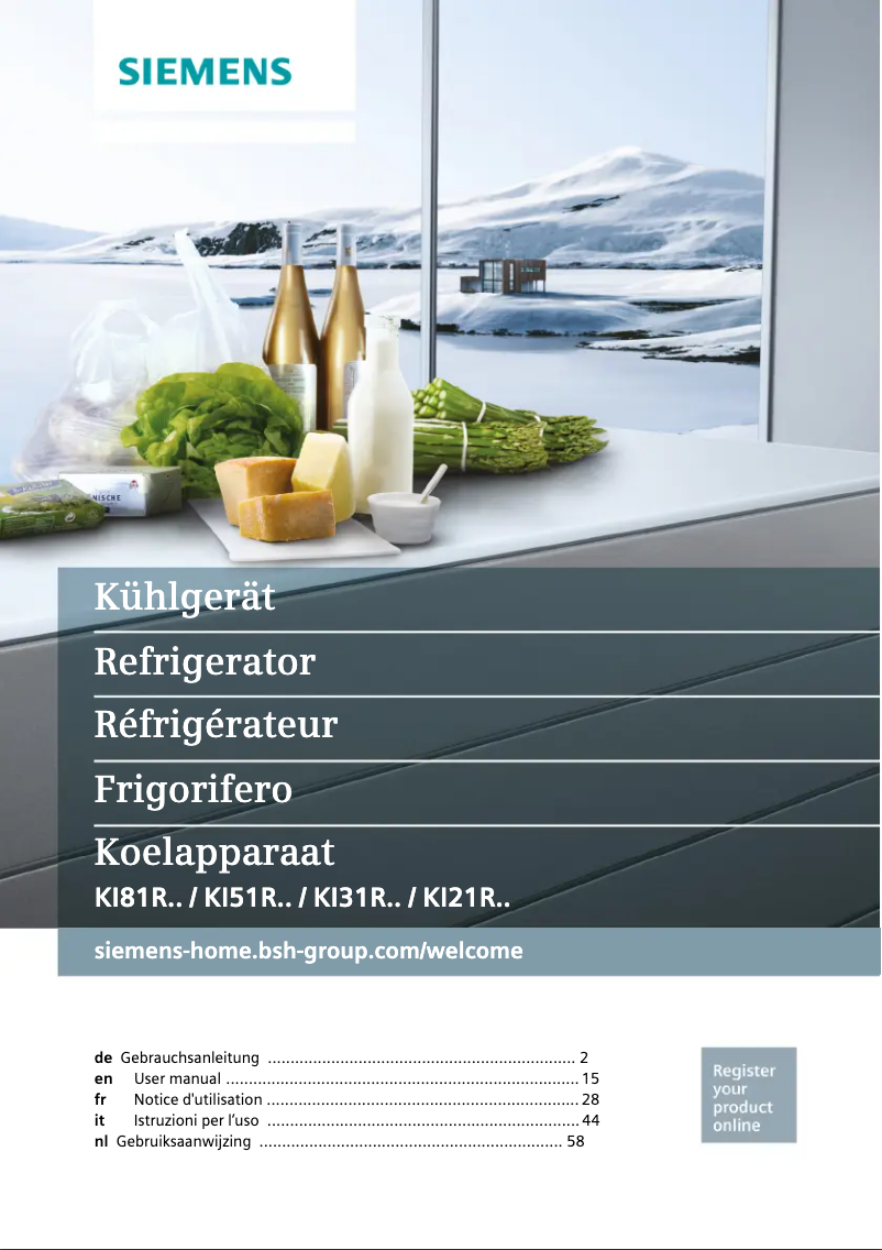 Image de la première page du manuel de l'appareil KI41RVS30