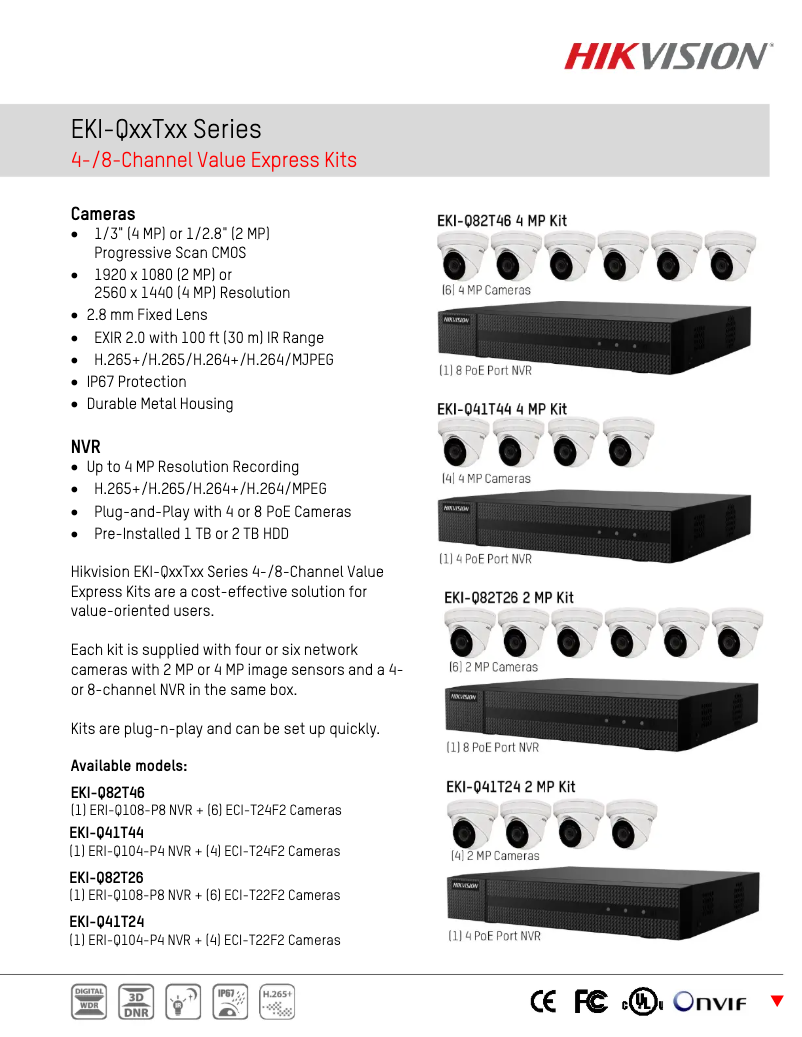 Page 1 de la notice Manuel utilisateur Hikvision EKI-Q41T24