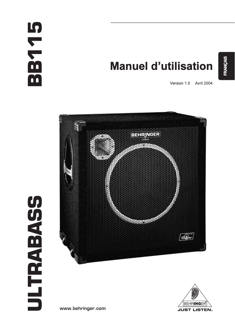 Image de la première page du manuel de l'appareil Ultrabass BB115