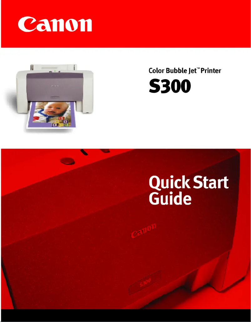 Page n°1 - Guide de démarrage rapide Canon Bubble Jet S300