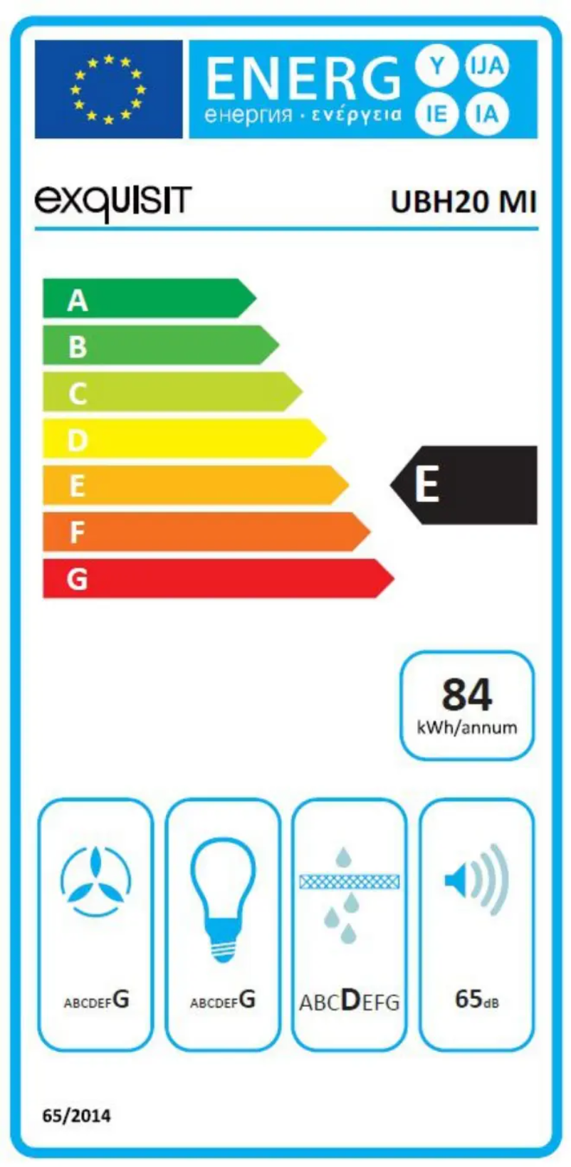 Page 1 de la notice Manuel utilisateur Exquisit UBH20-2.3MI