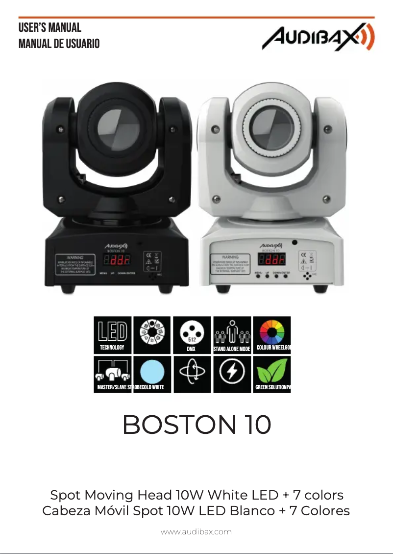 Page 1 de la notice Manuel utilisateur Audibax Boston 10