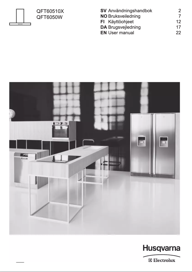 Page n°1 - Manuel utilisateur Husqvarna-Electrolux QFT60510X