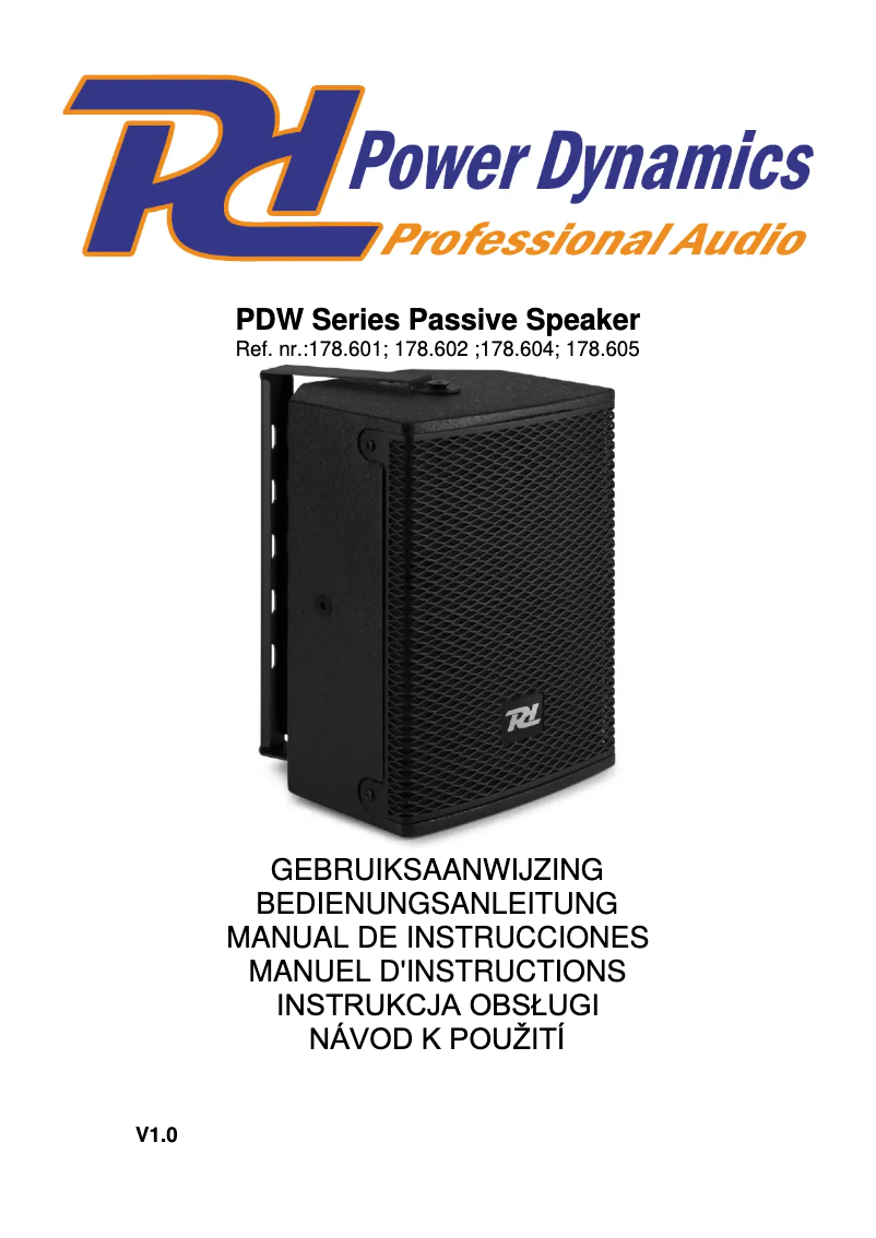 Image de la première page du manuel de l'appareil PDW5B