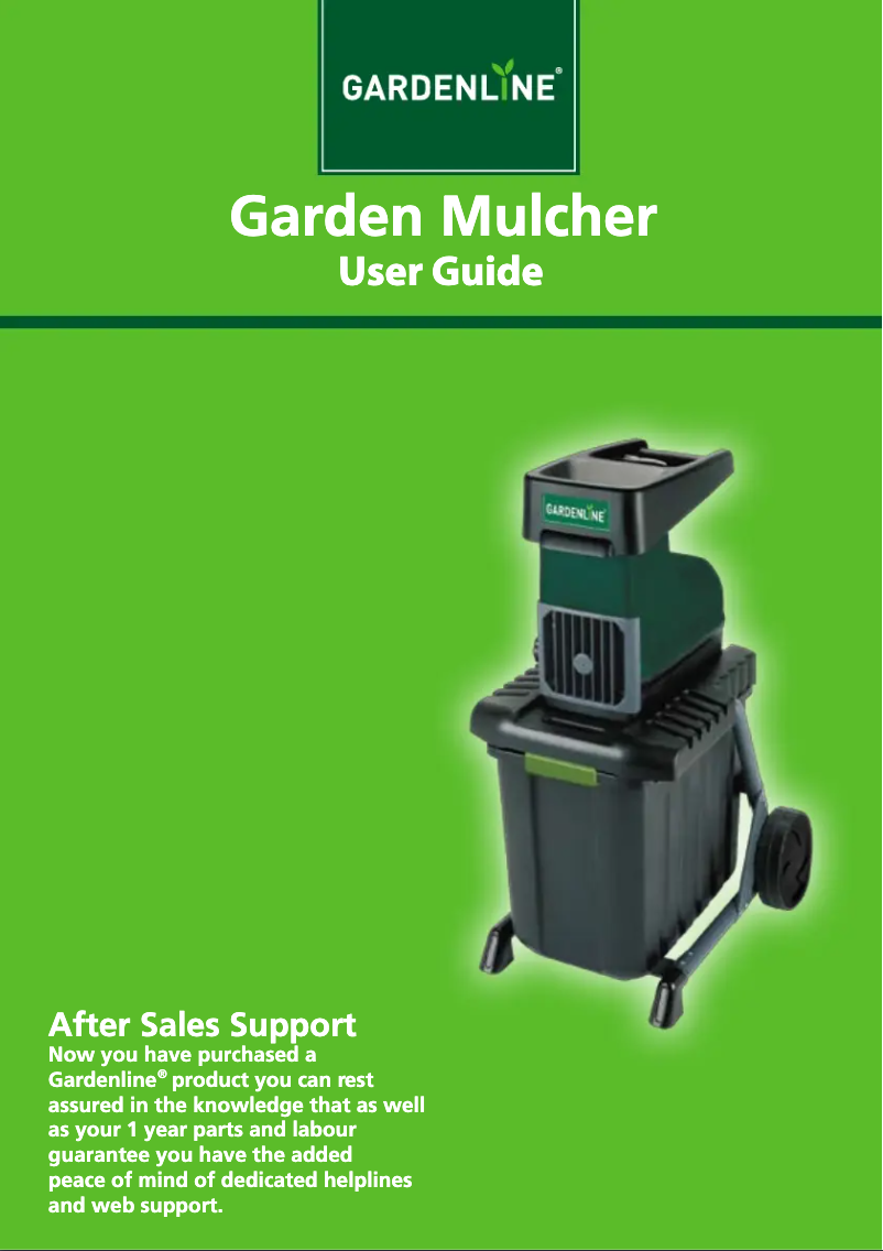 Page n°1 - Manuel utilisateur Gardenline RLH 2540 FB