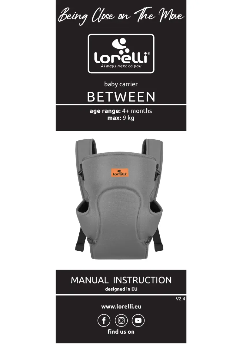 Page 1 de la notice Manuel utilisateur Lorelli Between