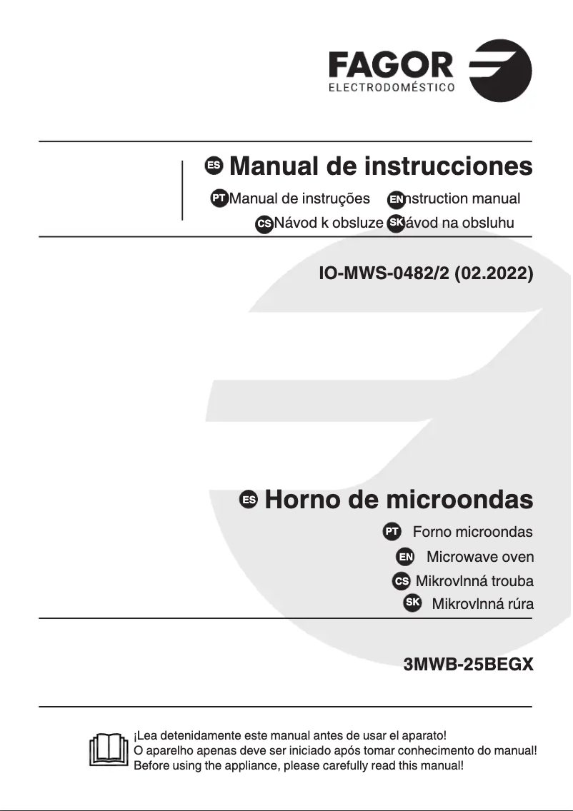 Image de la première page du manuel de l'appareil 3MWB-25BEGX