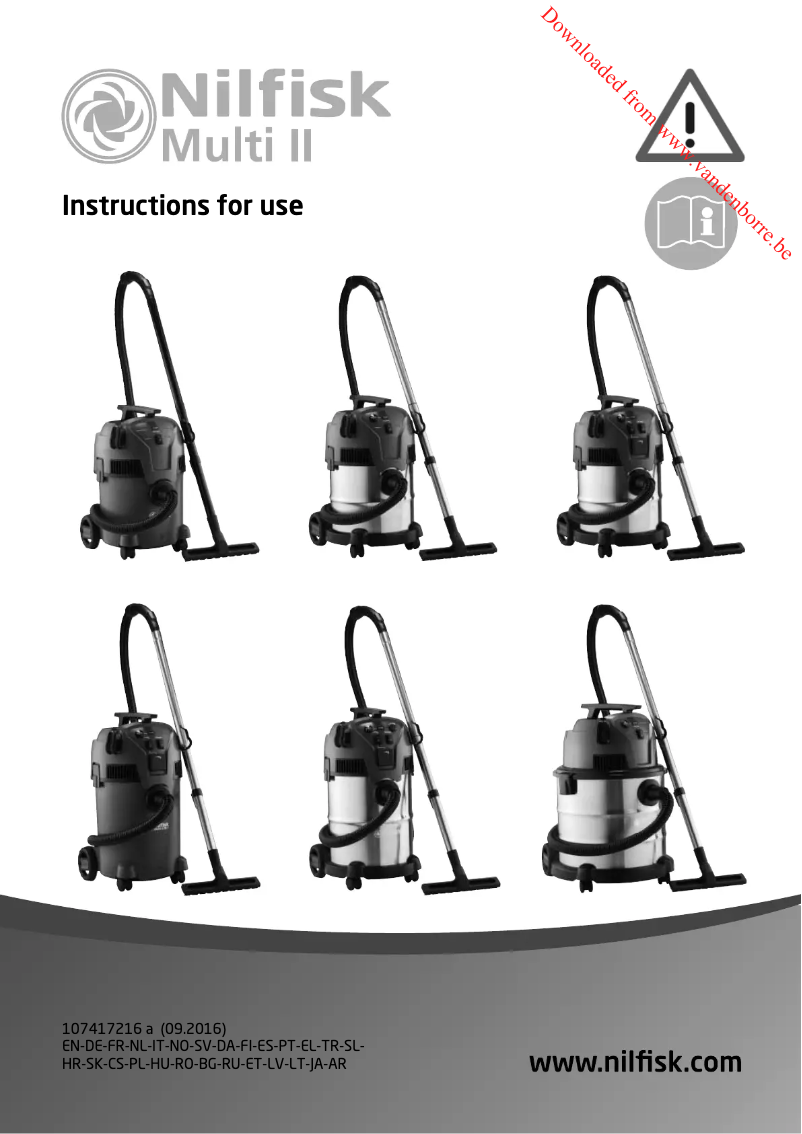 Image de la première page du manuel de l'appareil Multi II 30 T