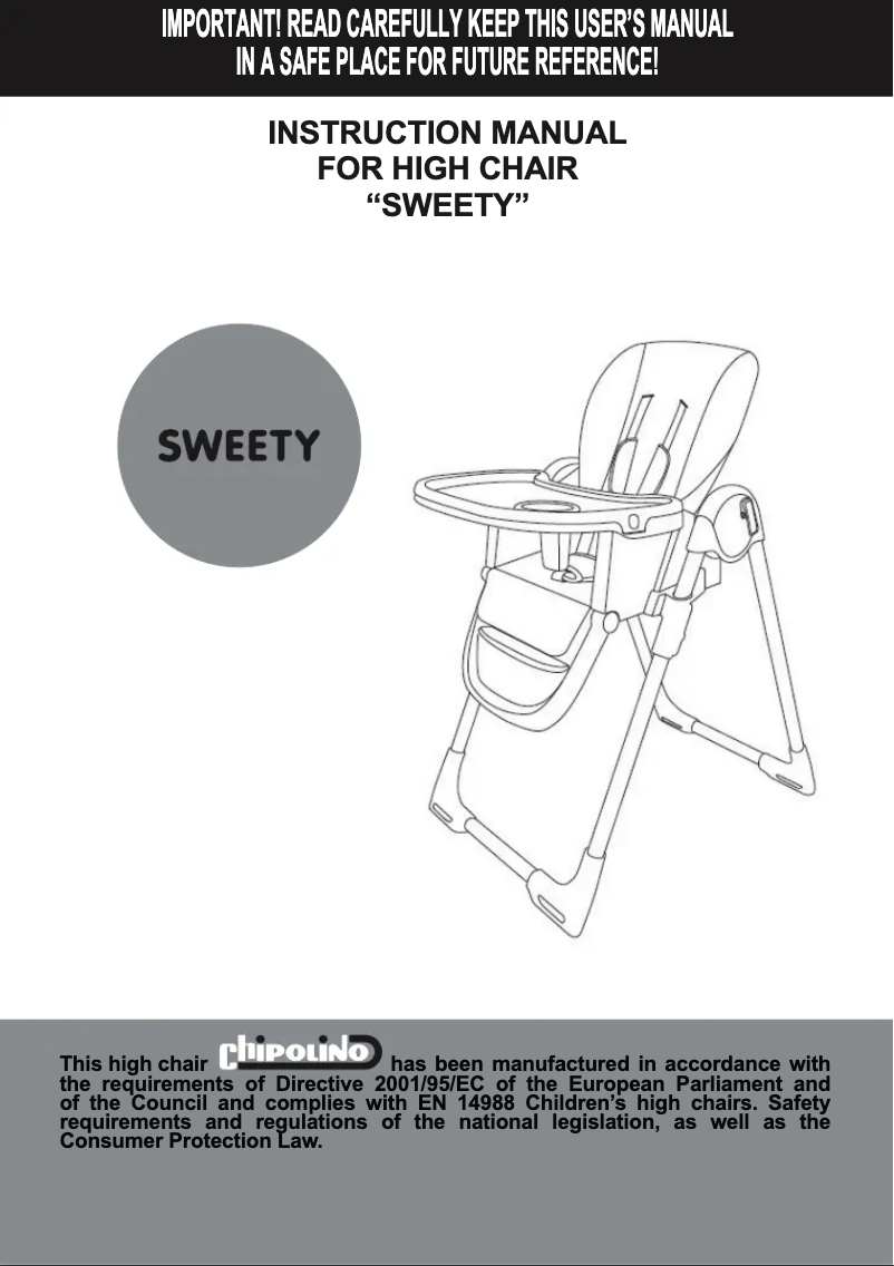 Image de la première page du manuel de l'appareil Sweety