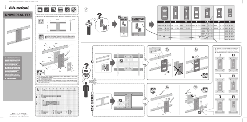 Página 1 del manual Manual de usuario Meliconi Universal FIX