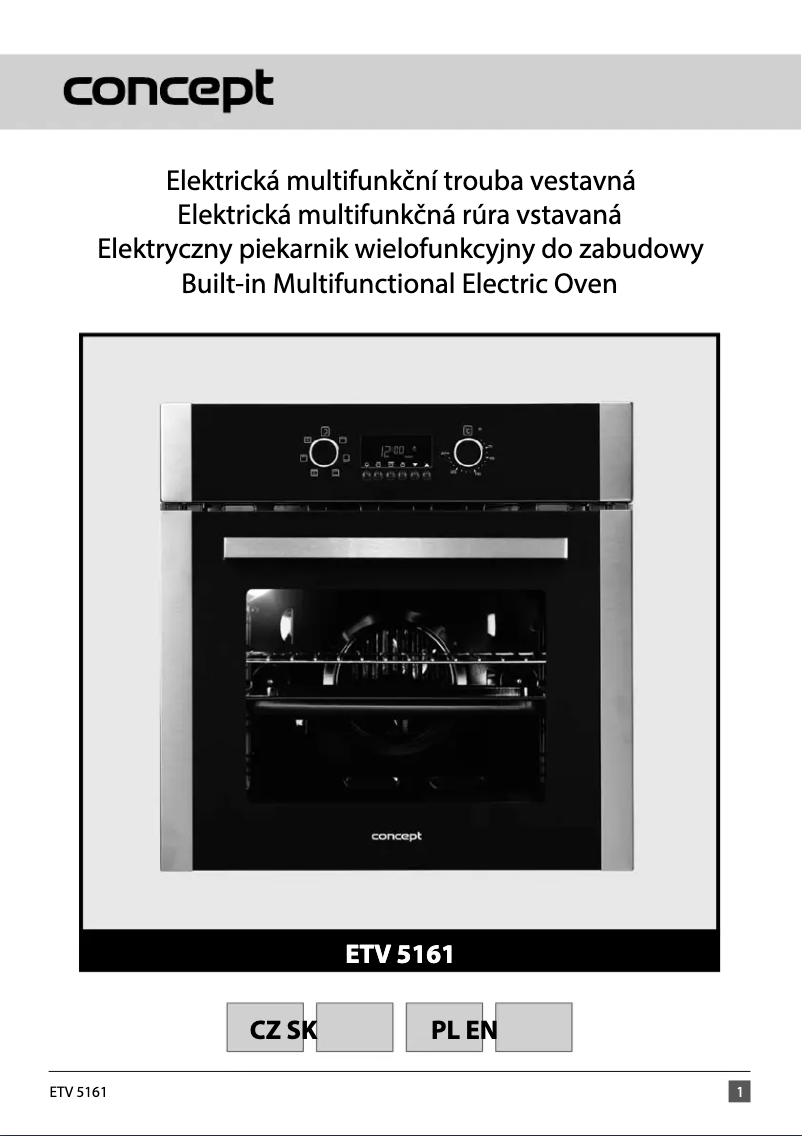 Image de la première page du manuel de l'appareil ETV5161