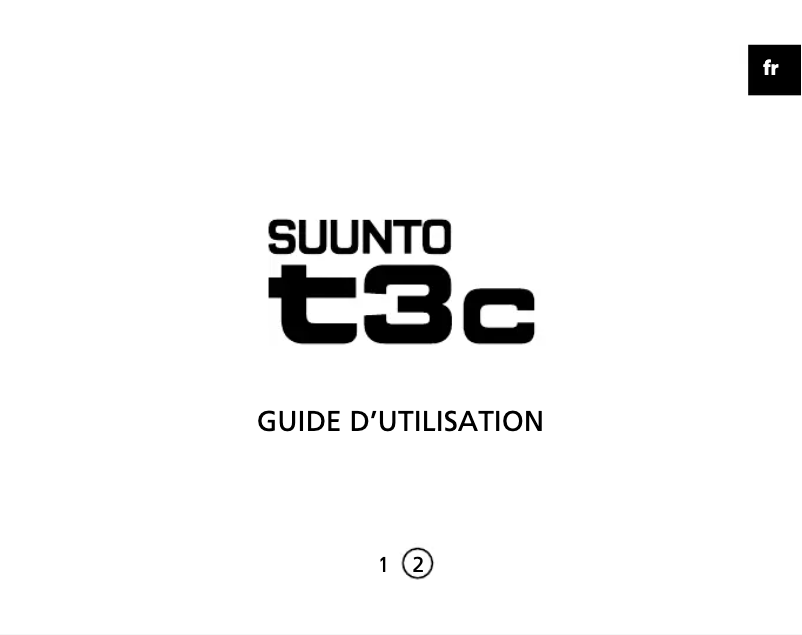 Página 1 del manual Manual de usuario Suunto T3C