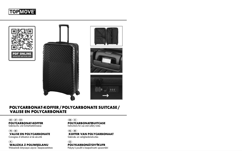 Page n°1 - Manuel utilisateur Topmove IAN 313659