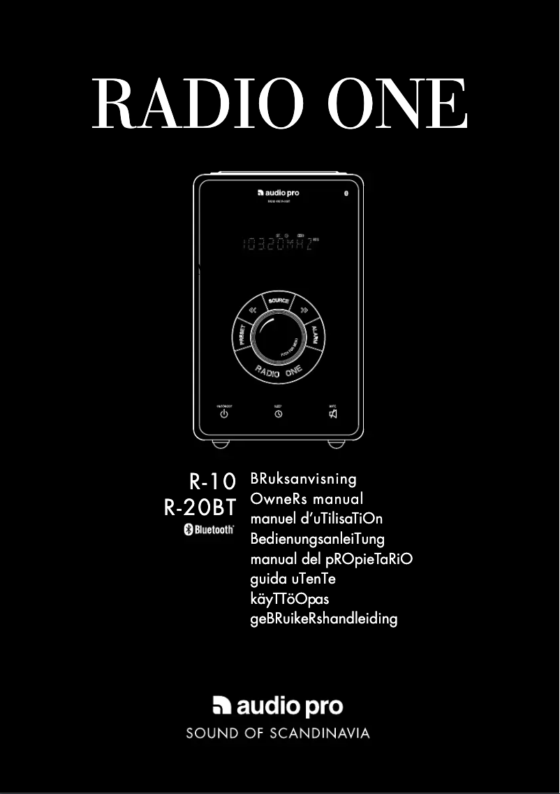 Image de la première page du manuel de l'appareil Radio One