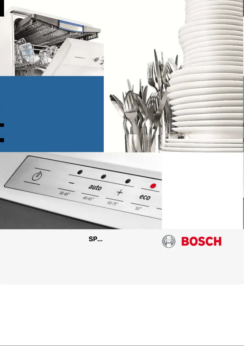 Page 1 de la notice Manuel utilisateur Bosch SPV69T40EU